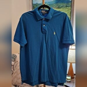 Polo Ralph Lauren Blue w/Yellow Horse Polo Size Large